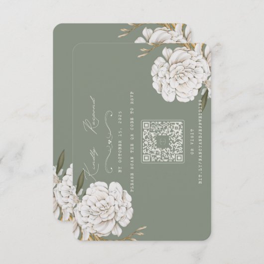 Antwortkarte RSVP Karte (Vorne/Hinten)