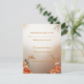 Antwortkarte RSVP Karte (Stehend Vorderseite)