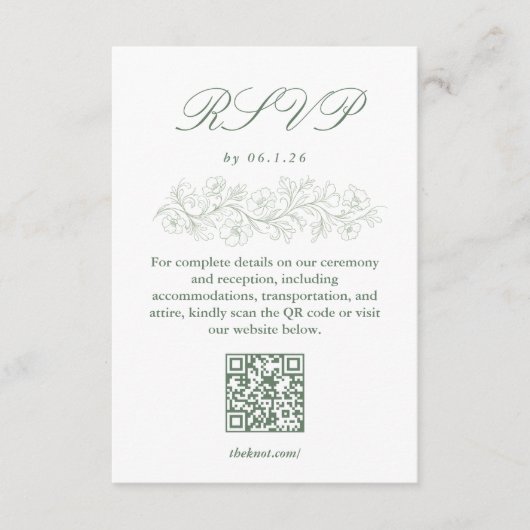 Antwortkarte  RSVP karte (Vorderseite)