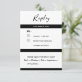 Antwortkarte RSVP Karte (Stehend Vorderseite)