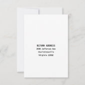 Antwortkarte RSVP Karte (Rückseite)