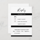 Antwortkarte RSVP Karte (Vorne/Hinten)