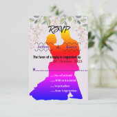 Antwortkarte RSVP Karte (Stehend Vorderseite)
