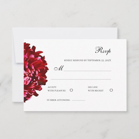 Antwortkarte RSVP Karte (Vorderseite)