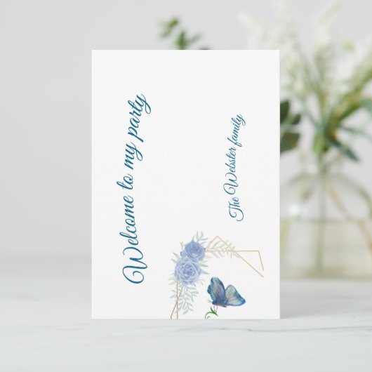Antwortkarte RSVP Karte (Stehend Vorderseite)