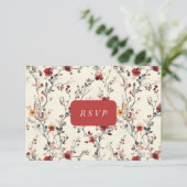 Antwortkarte RSVP Karte (Stehend Vorderseite)