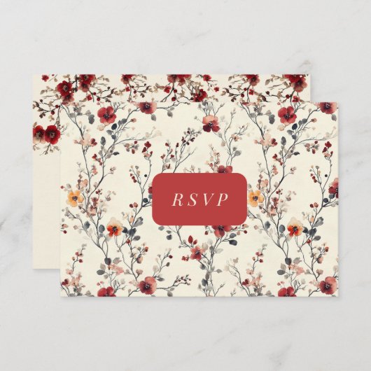 Antwortkarte RSVP Karte (Vorne/Hinten)