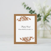 Antwortkarte vom Herbst Einladungspostkarte (Stehend Vorderseite)