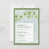 Antwortkarte zur Brautparty "Lucky in Love" RSVP Karte (Vorderseite)