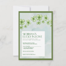 Antwortkarte zur Brautparty "Lucky in Love"