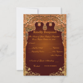 Antwortkarte zur königlichen Hochzeit RSVP Karte