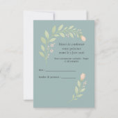 Antwortkarten für Hochzeit RSVP Karte (Vorderseite)