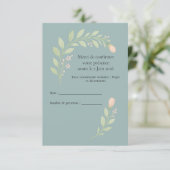 Antwortkarten für Hochzeit RSVP Karte (Stehend Vorderseite)