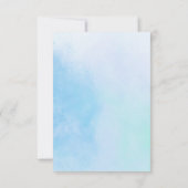 Antwortkarten für "True Love Blue" RSVP Karte (Rückseite)