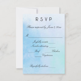 Antwortkarten für "True Love Blue" RSVP Karte