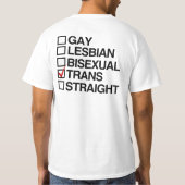 ANTWORTTRANSEXUAL T-Shirt (Rückseite)