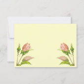 Antwortvorlage für die rosa Rosenknospe Einladung (Rückseite)