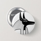 Anubis Ägypter-Gott Button (Vorne & Hinten)