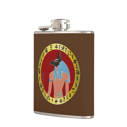 Anubis, ägyptische Flasche Flachmann (Links)