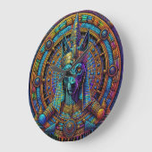 Anubis Ägyptische Kunst Große Wanduhr (Winkel)