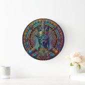 Anubis Ägyptische Kunst Große Wanduhr (Zuhause)