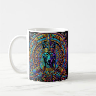 Anubis ägyptische Kunst Kaffeetasse