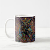 Anubis Ägyptische Kunst Kaffeetasse (Links)