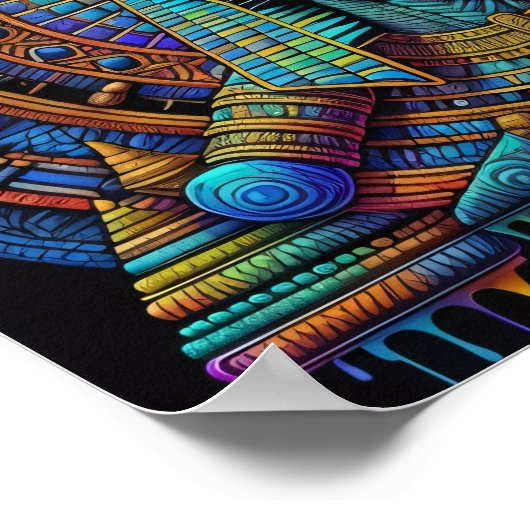 Anubis Ägyptische Kunst Poster (Ecke)