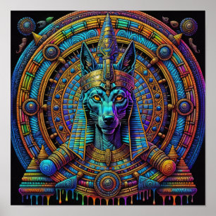 Anubis Ägyptische Kunst Poster