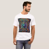 Anubis Ägyptische Kunst T-Shirt (Vorne ganz)
