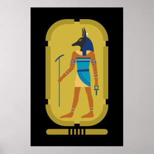 Anubis ägyptischer Gott der Mumifizierung Poster