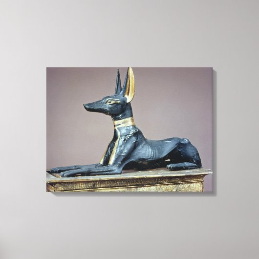 Anubis, ägyptischer Gott der Toten aus der Brust Leinwanddruck (Vorderseite)