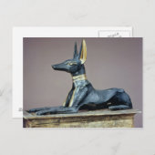 Anubis, ägyptischer Gott der Toten aus der Brust Postkarte (Vorne/Hinten)
