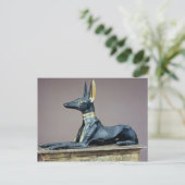 Anubis, ägyptischer Gott der Toten aus der Brust Postkarte (Stehend Vorderseite)