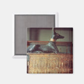 Anubis, ägyptischer Gott der Toten Magnet (Vorderseite/Rückseite)