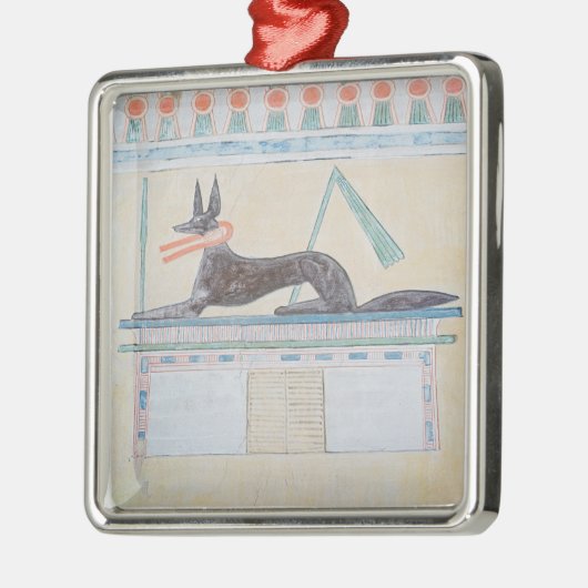 Anubis, ägyptischer Gott der Toten Ornament Aus Metall (Links)