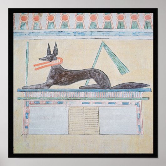 Anubis, ägyptischer Gott der Toten Poster (Vorne)