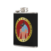 Anubis, ägyptischer Gott Flachmann (Links)