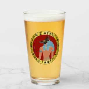 Anubis, ägyptischer Gott Glas