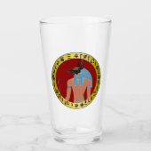 Anubis, ägyptischer Gott Glas (Vorderseite)