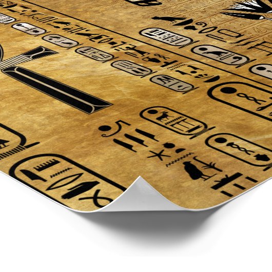 Anubis - Ägyptischer Gott - Gold und Perle Poster (Ecke)