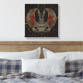 Anubis - Ägyptischer Gott Leinwanddruck (Insitu (Schlafzimmer))