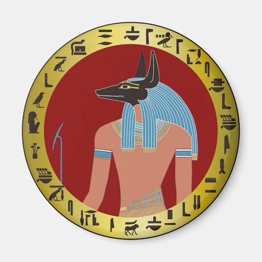 Anubis, ägyptischer Gott Magnet (Vorne)