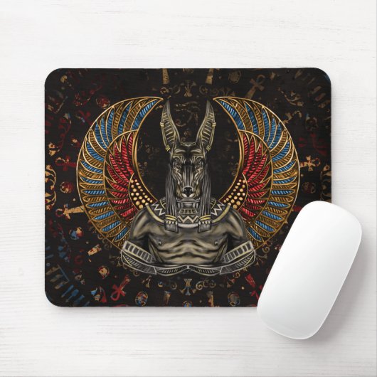 Anubis - ägyptischer Gott Mousepad (Mit Mouse)