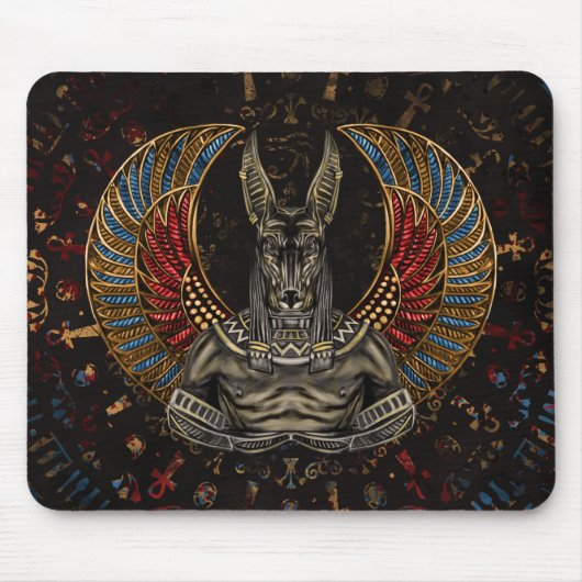 Anubis - ägyptischer Gott Mousepad (Vorne)