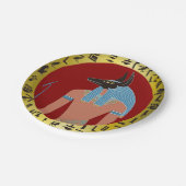 Anubis, ägyptischer Gott Pappteller (Schrägansicht)