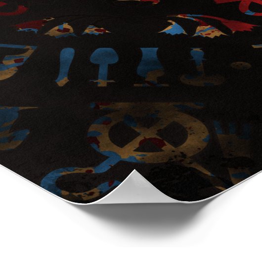 Anubis - Ägyptischer Gott Poster (Ecke)