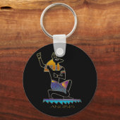 ANUBIS Ägyptischer Gott Schlüsselanhänger (Vorderseite)