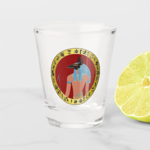 Anubis, ägyptischer Gott Schnapsglas