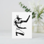 Anubis, Ägyptischer Hieroglyph Postkarte (Stehend Vorderseite)